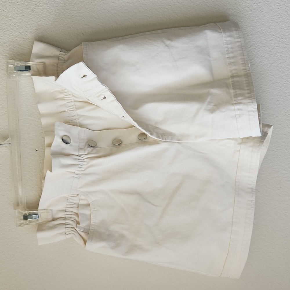 Solid & Striped Ashton Paperbag High Rise Shorts brulee white Sz S Pinup Girl - Picture 8 of 14